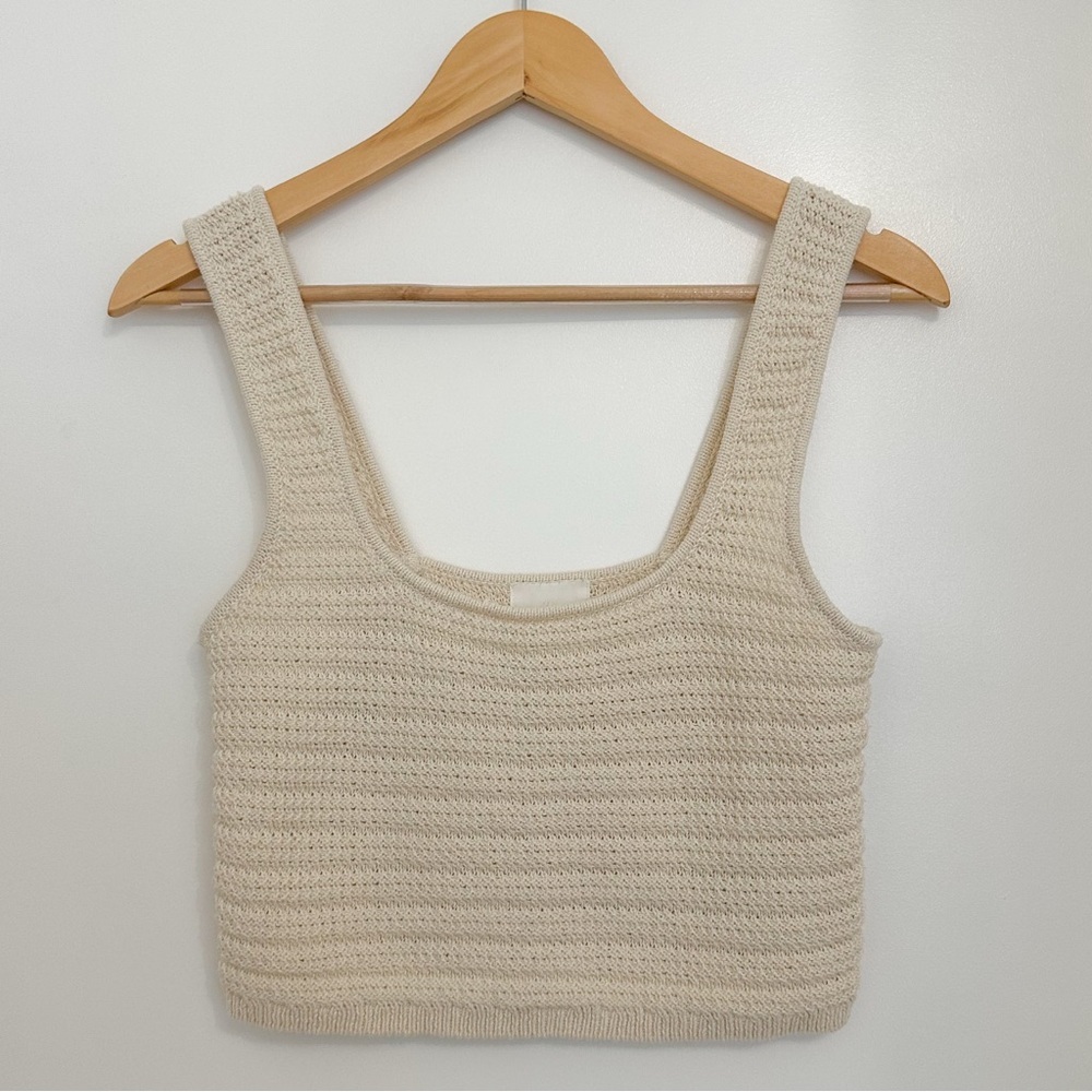 H&M Cream Knit Crop Top - Picture 6 of 7